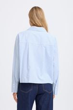 Fransa - Frrina Cropped Shirt - Heather Blue