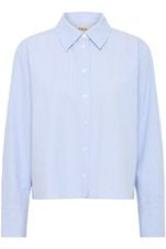 Fransa - Frrina Cropped Shirt - Heather Blue