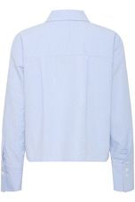 Fransa - Frrina Cropped Shirt - Heather Blue