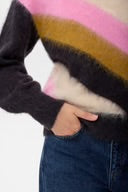 Numph - Nusuri Multi Stripe Pullover - Obsidian