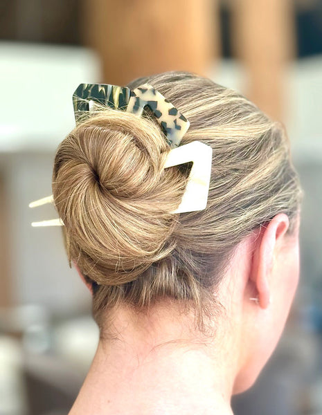 Ficcare - Gianna Large Chignon - Dotted Tortoise