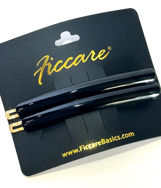 Ficcare - Harper Hair Pins - Black & Tortoise