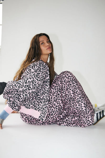 Lollys Laundry - Liwll Bomber Jacket - Pink Leopard