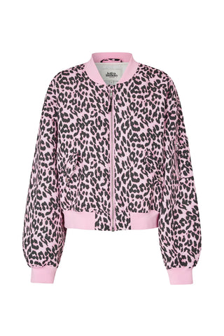 Lollys Laundry - Liwll Bomber Jacket - Pink Leopard