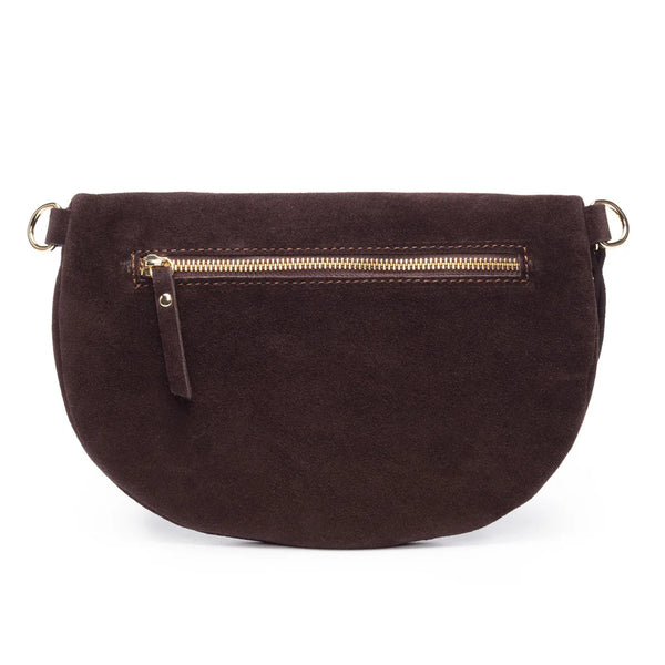 Elie Beaumont - Slingbag Suede Large - Chocolage
