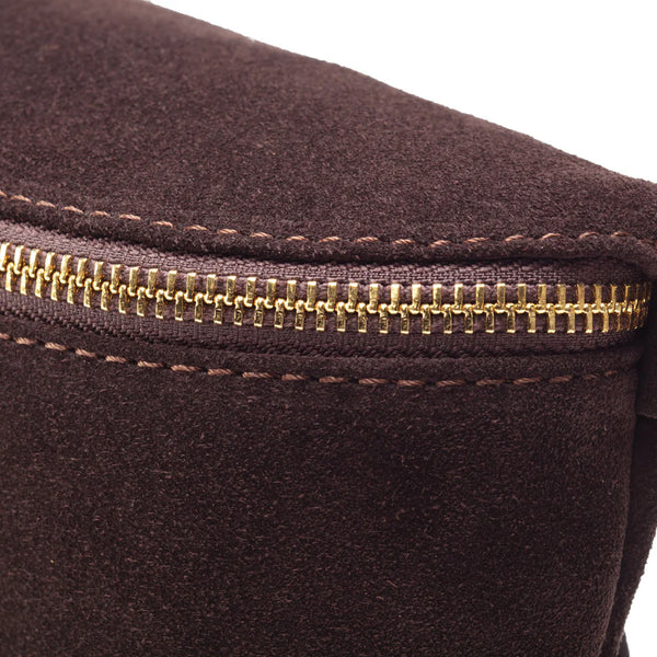 Elie Beaumont - Slingbag Suede Large - Chocolage