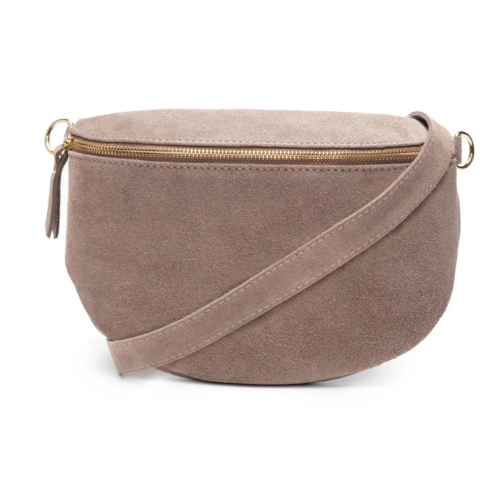 Elie Beaumont’s - Slingbag Suede Large - Taupe