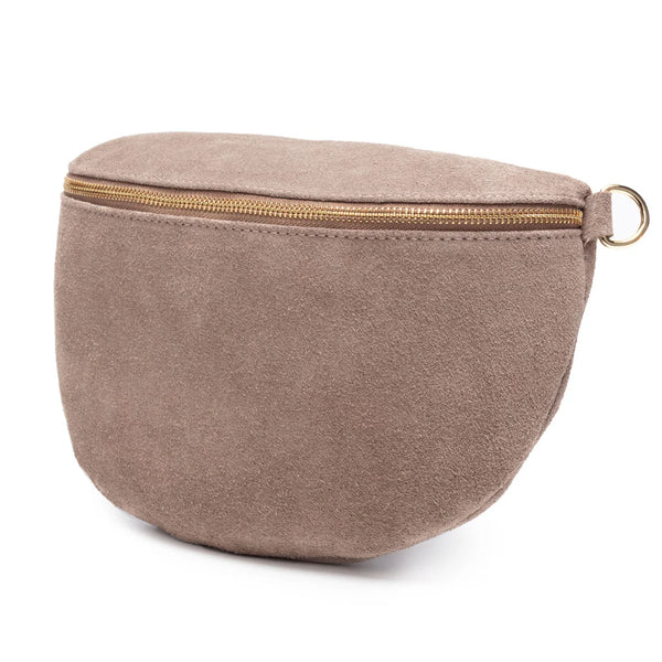 Elie Beaumont’s - Slingbag Suede Large - Taupe