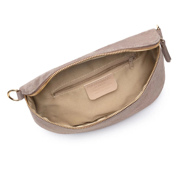 Elie Beaumont’s - Slingbag Suede Large - Taupe