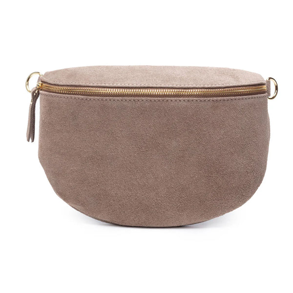 Elie Beaumont’s - Slingbag Suede Large - Taupe