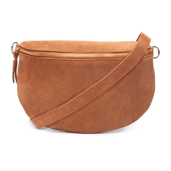 Elie Beaumont - Slingbag Suede Large - Tan
