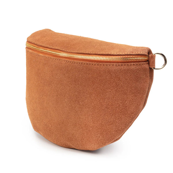 Elie Beaumont - Slingbag Suede Large - Tan