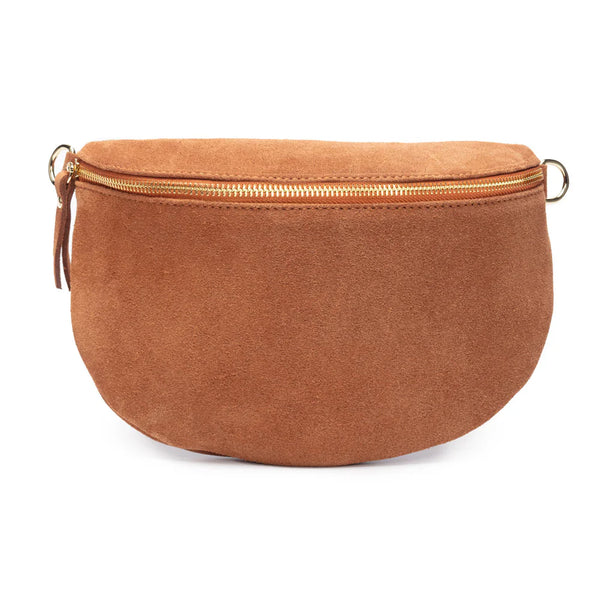 Elie Beaumont - Slingbag Suede Large - Tan