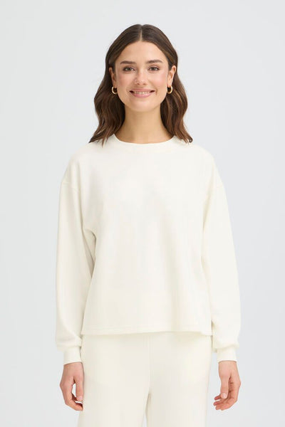 Fransa - Fraurora Pullover 7 - Whisper White