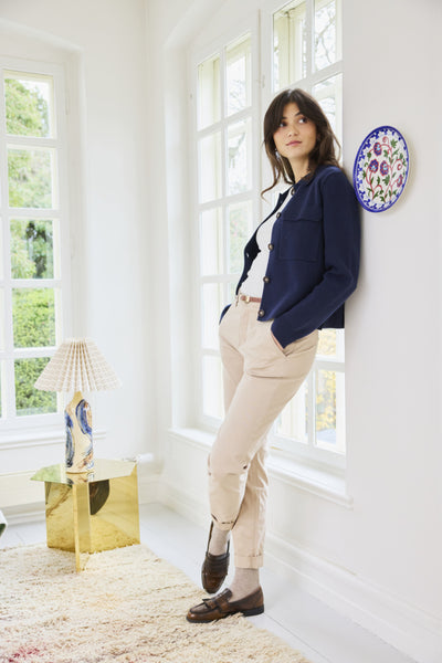 Fransa - Frita Cardigan 1 - Navy