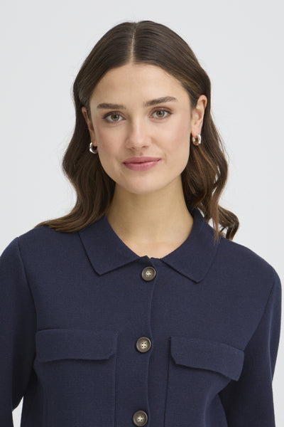 Fransa - Frita Cardigan 1 - Navy