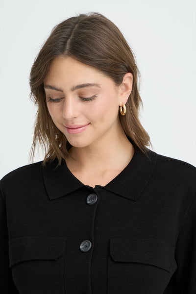Fransa - Frita Cardigan 1 - Black