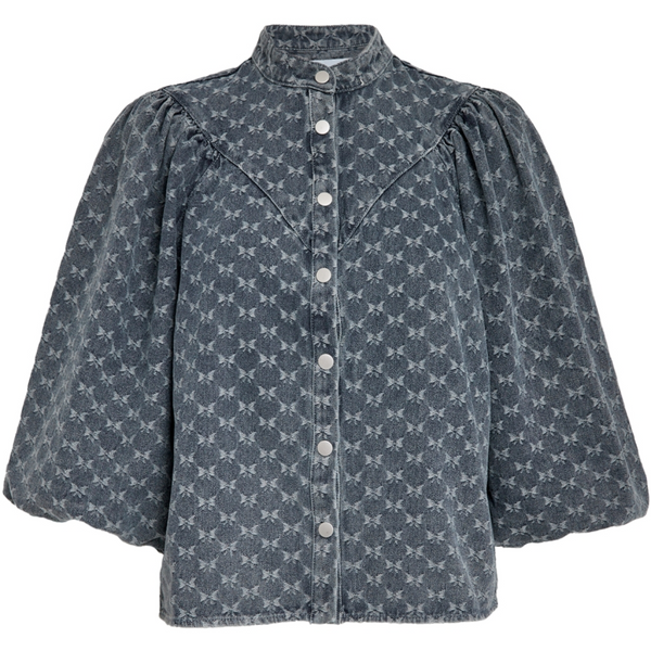Minus - Mssienne Printed Denim Shirt - Light Denim