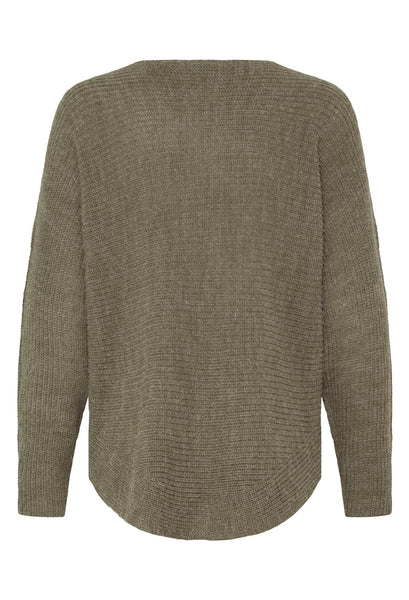 Fransa - Freretta Pullover 3 - Smokey Olive Melange