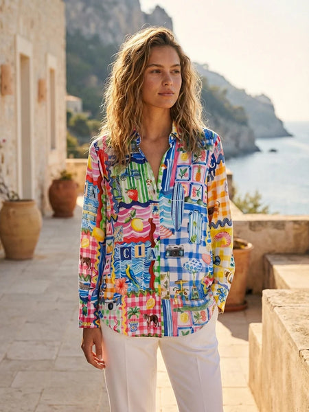 Vilagallo - Capri Summer Shirt - Multi