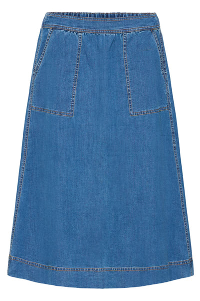 Fransa - Frchicago Skirt 2 - Mid Denim Blue