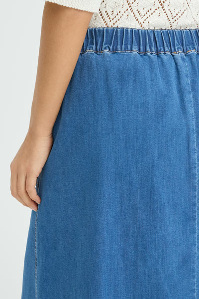 Fransa - Frchicago Skirt 2 - Mid Denim Blue