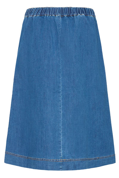 Fransa - Frchicago Skirt 2 - Mid Denim Blue