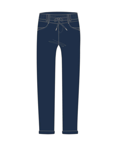 Red Button - Tessy Crop Jogger - Dark Blue