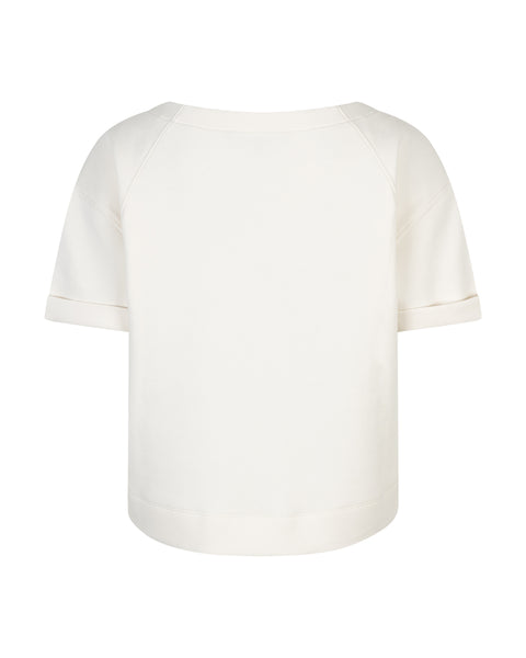 Red Button - Skyler Scuba Top - Ecru