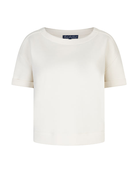 Red Button - Skyler Scuba Top - Ecru