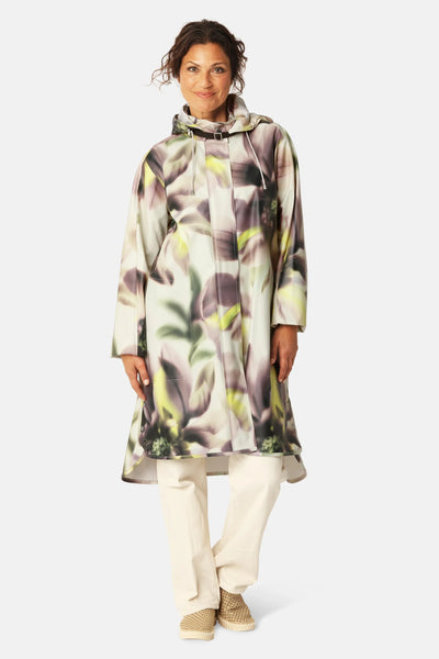 Ilse Jacobsen - Rain222 Poncho - Light Photoristic Flower