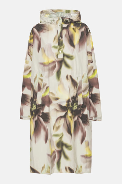 Ilse Jacobsen - Rain222 Poncho - Light Photoristic Flower