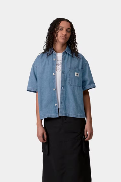 Carhartt WIP - S/S Lovilia Shirt - Blue Stone Washed