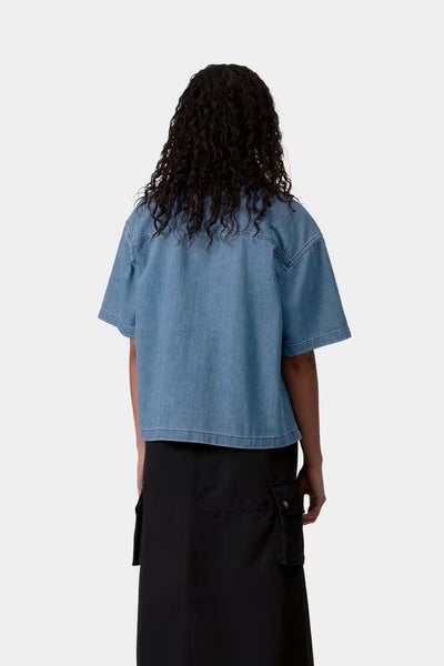 Carhartt WIP - S/S Lovilia Shirt - Blue Stone Washed