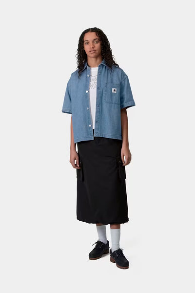 Carhartt WIP - S/S Lovilia Shirt - Blue Stone Washed