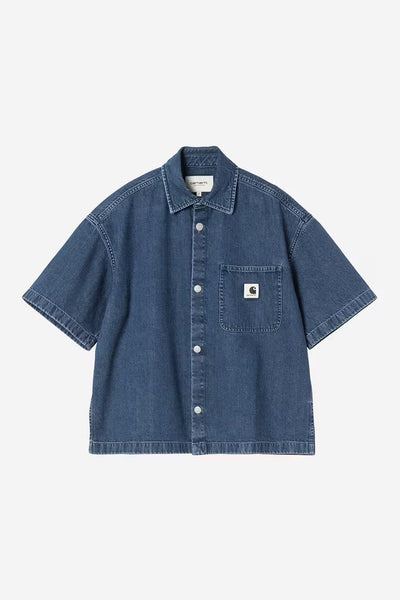 Carhartt WIP - S/S Lovilia Shirt - Blue Stone Washed