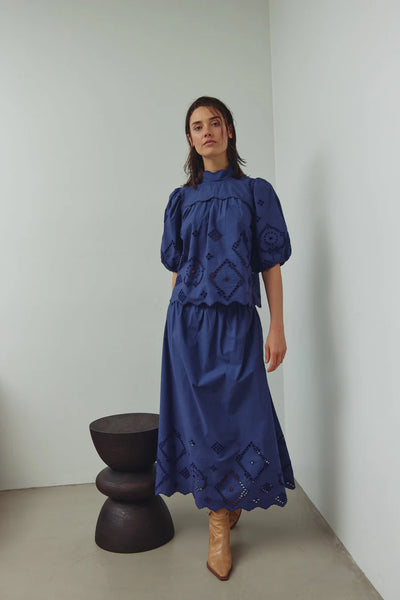 Noella - N-marisol Skirt - Dusty Blue