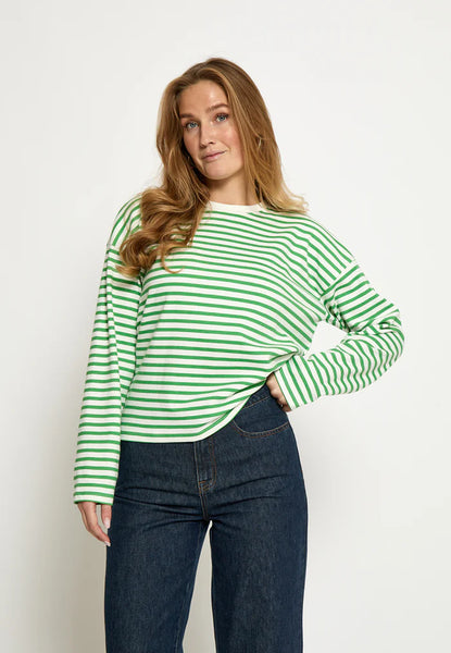 Minus - Msdenisa Striped Tee - Greenbriar