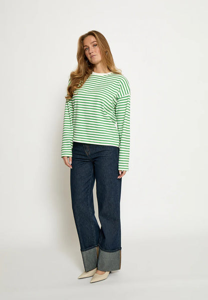 Minus - Msdenisa Striped Tee - Greenbriar
