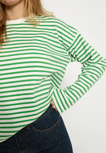 Minus - Msdenisa Striped Tee - Greenbriar