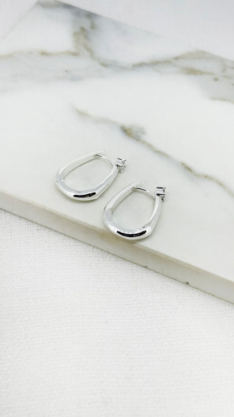Envy Jewellery - Chunky Hoop Earring with Stone
