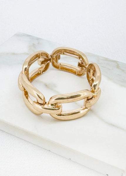 Envy Jewellery - Chunky Worn Loop Stretch Bracelet