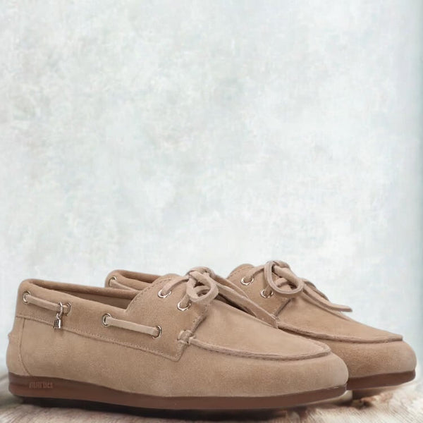 Maruti Footwear - Eliza Suede Loafer - Sand