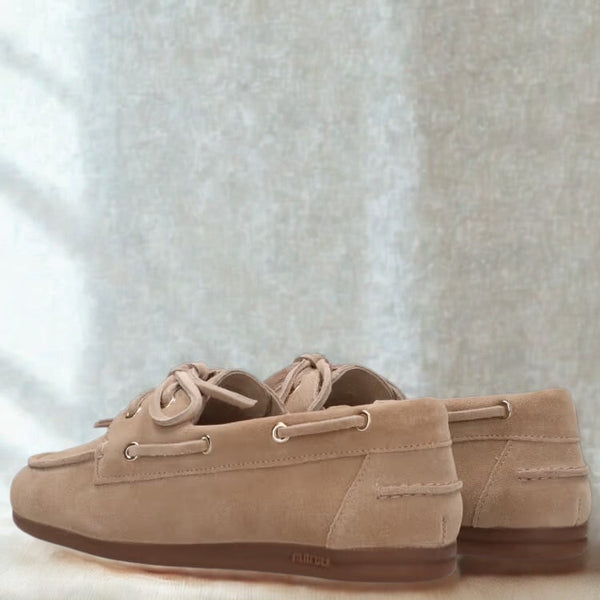 Maruti Footwear - Eliza Suede Loafer - Sand