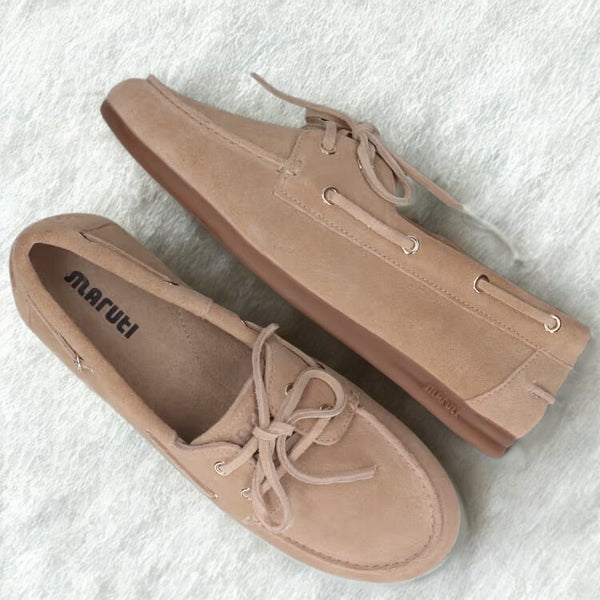 Maruti Footwear - Eliza Suede Loafer - Sand