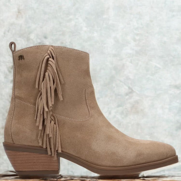 Maruti - Tonny Suede Fringe Boot - Sand
