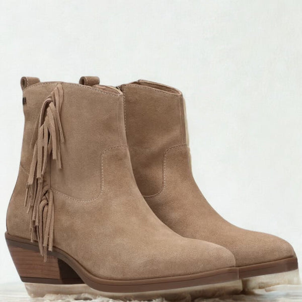 Maruti - Tonny Suede Fringe Boot - Sand