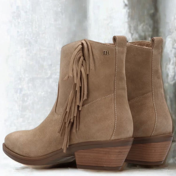 Maruti - Tonny Suede Fringe Boot - Sand