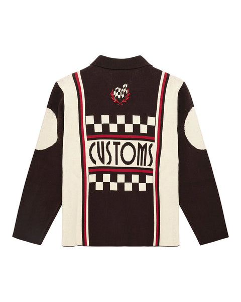 Deus Ex Machina - Monte Carlo Knit Cardigan - Java Brown