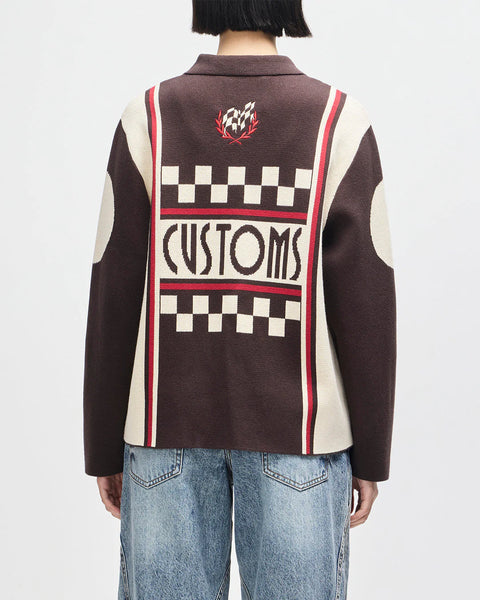 Deus Ex Machina - Monte Carlo Knit Cardigan - Java Brown